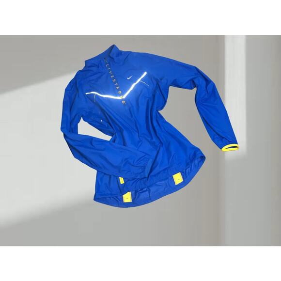 Nike LIVESTRONG Blue Running Jacket (S) - Picture 1 of 6